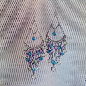 Multi colored earrings